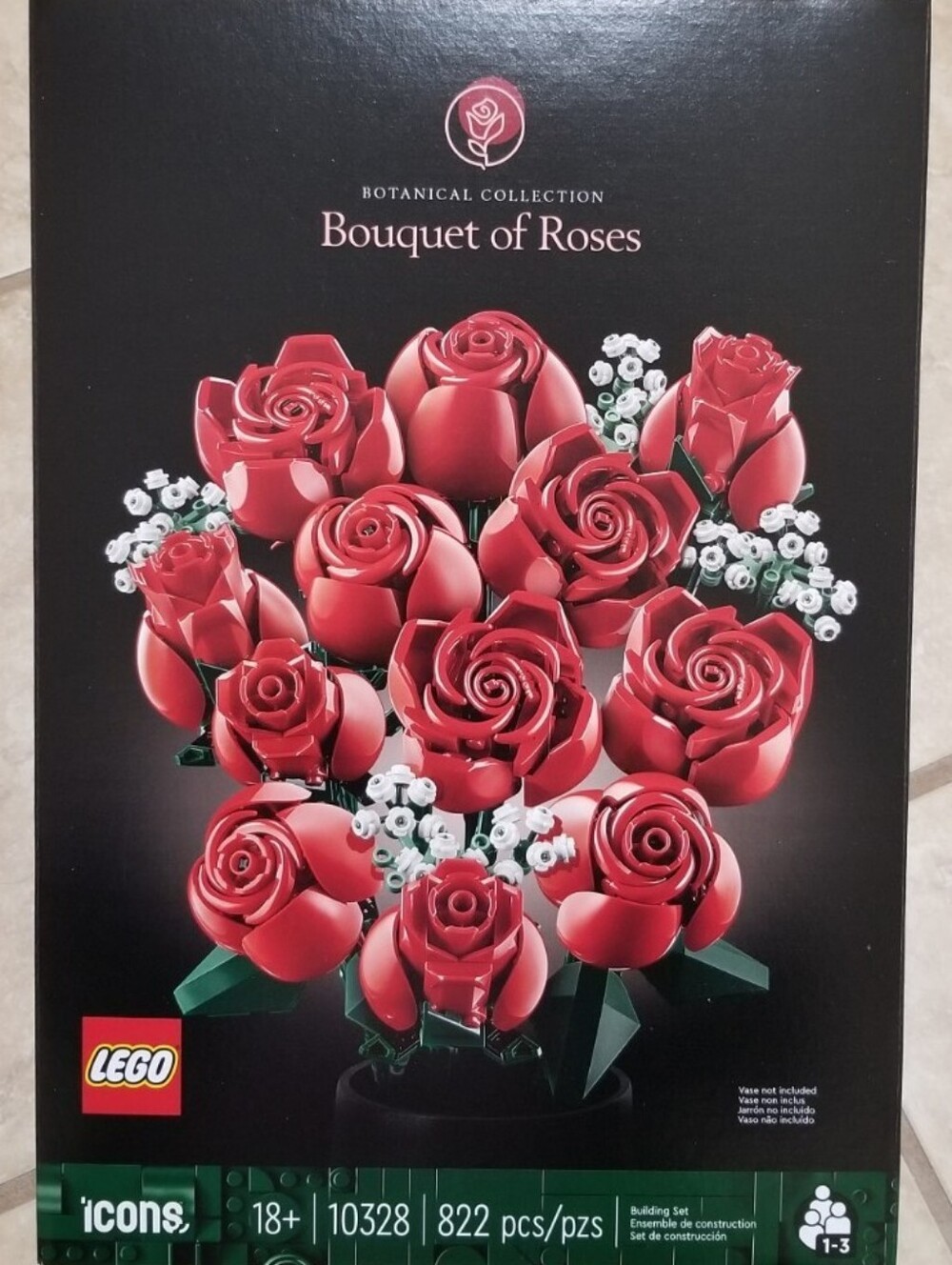 Bouquet of Roses LEGO Red Flower Arrangement New In Box Unopened